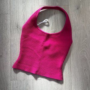 Babaton Sculpt Knit Backless Halter Top